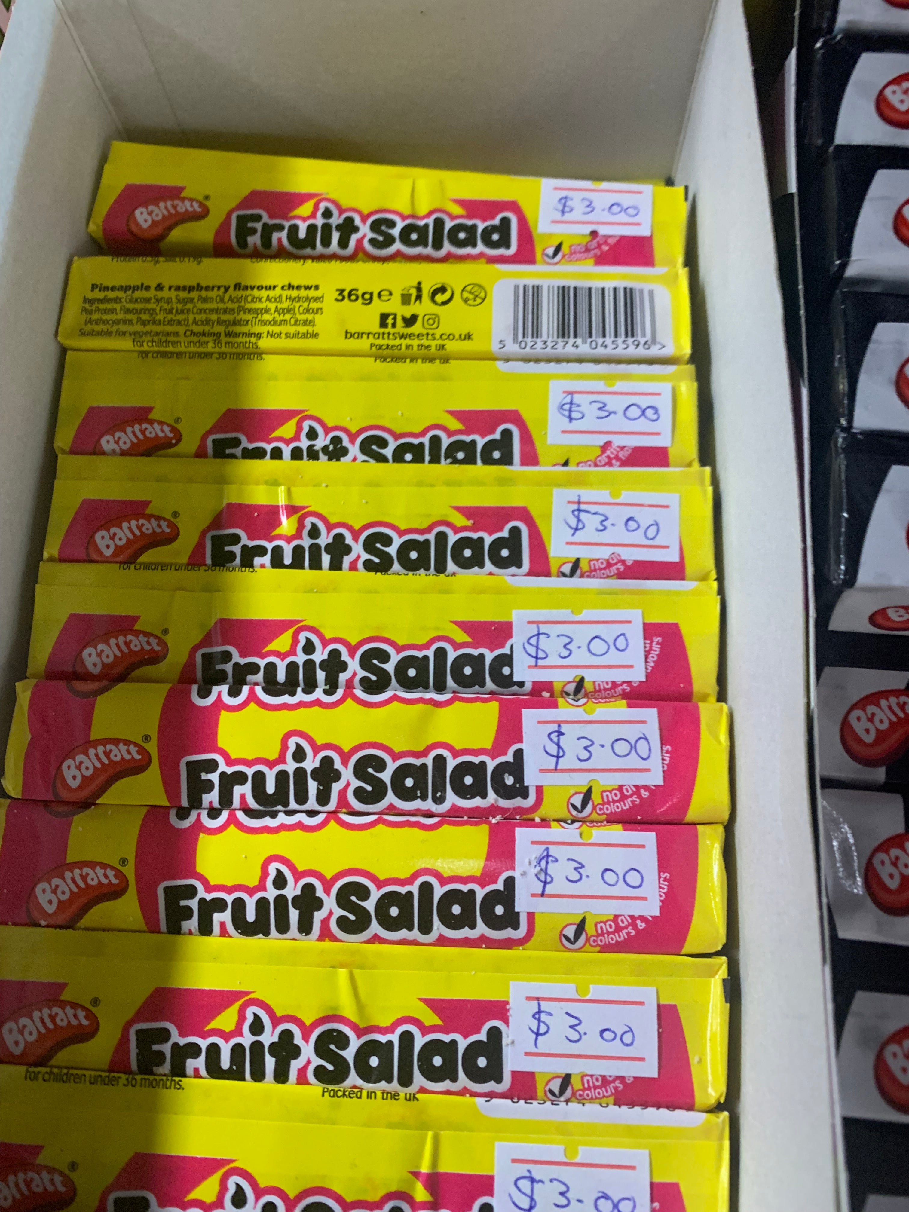 fruit salad tube Mowatt's Traditional Scottish Food